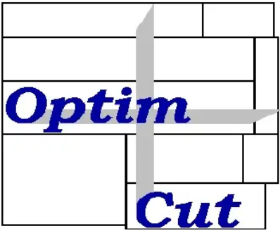Старото лого на OptimCut от 2000-те години, програма за разкрой на ПДЧ за Windows